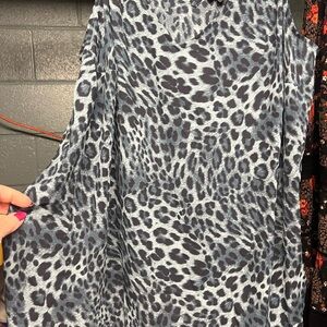 Torrid Blue Leopard Print Top
